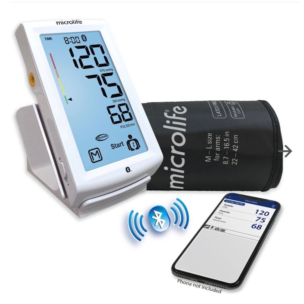 Series 800 Smart Upper Arm Blood Pressure Monitor for 2 Large